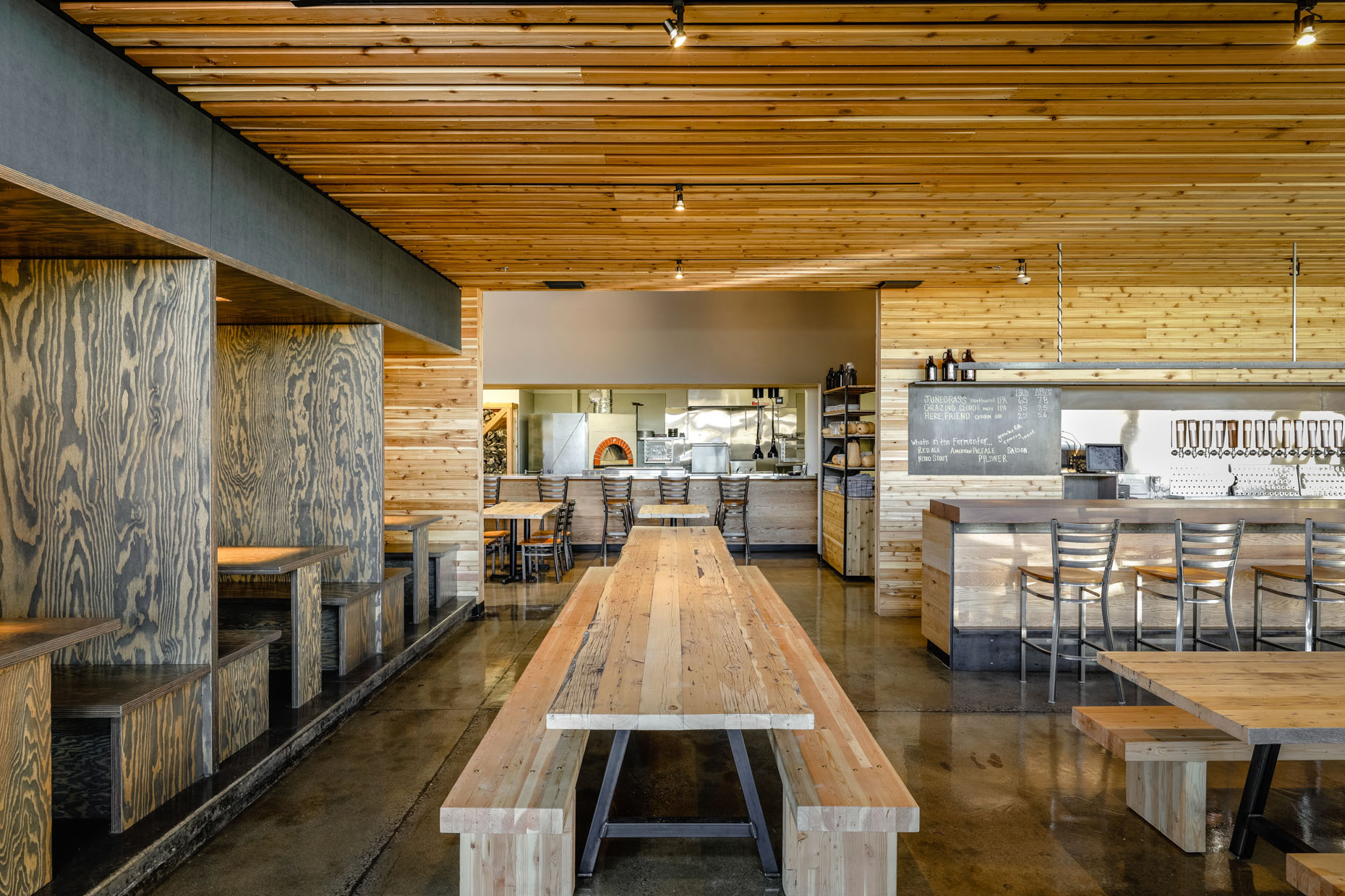 architecture Ensitio Architecture brewery Mountains Walking tables