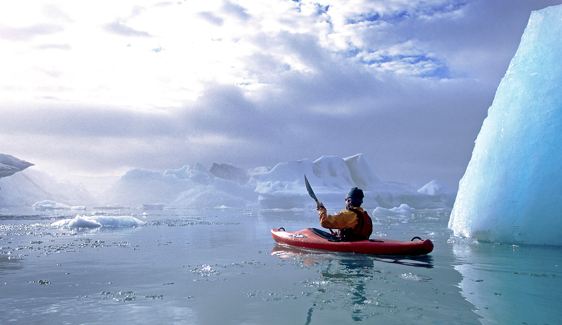 DAP sport kayak Iceland Jokulsarlon Nick Turner iceberg