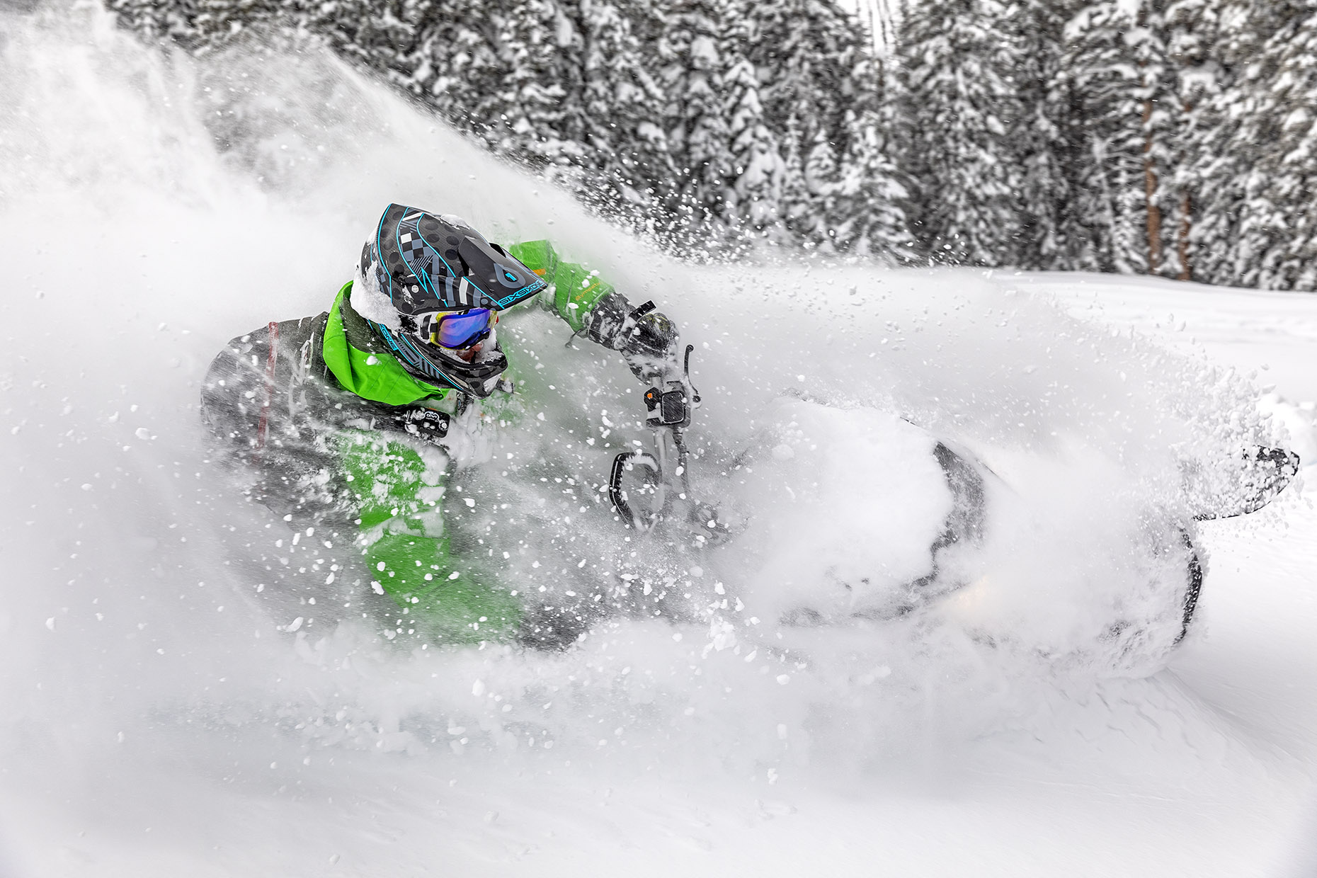 DAP sport snowmobile CJ Farrar Montana powder 