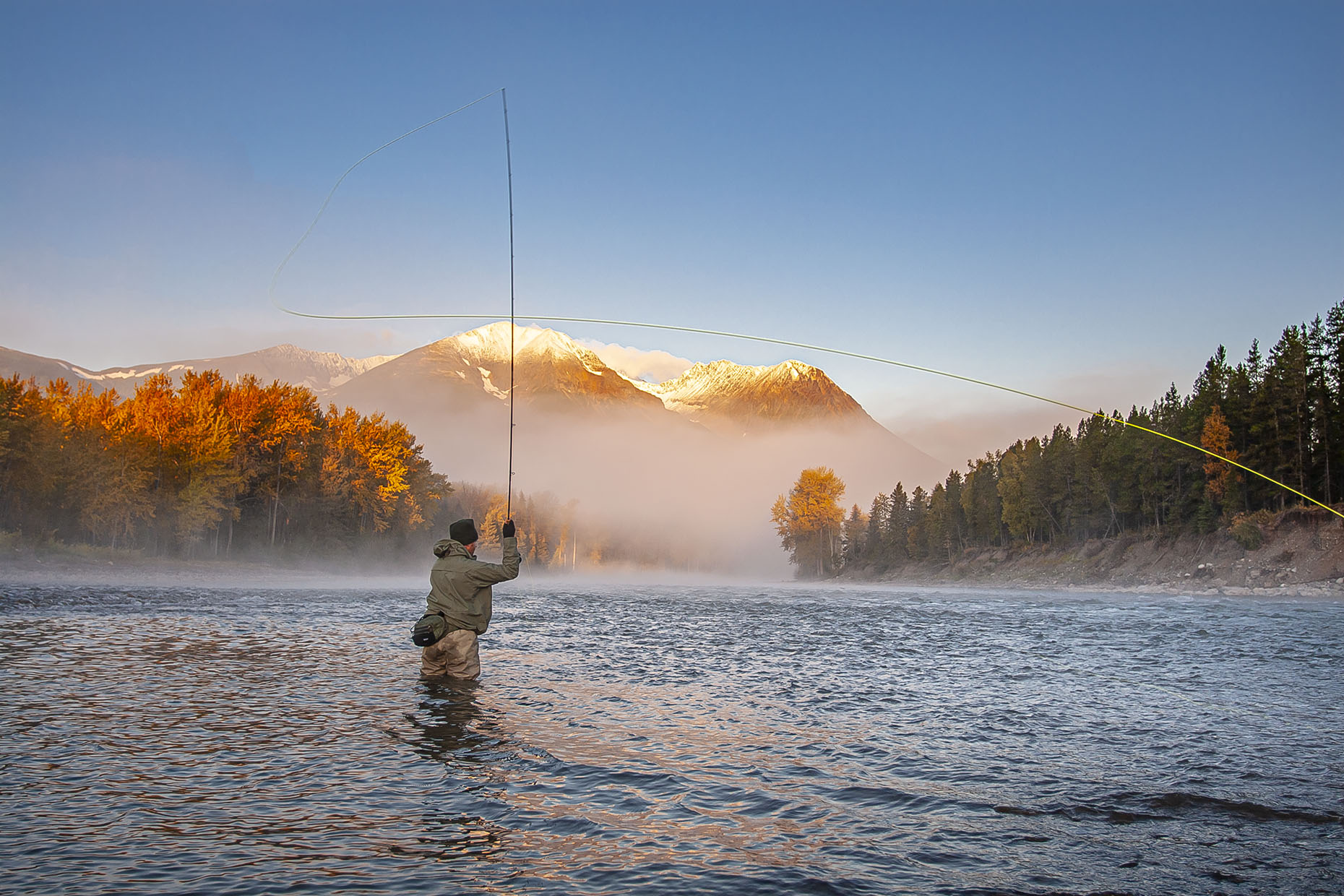 DAP sport fly fishing Bulkley River British Columbia Rance Rathie spey casting