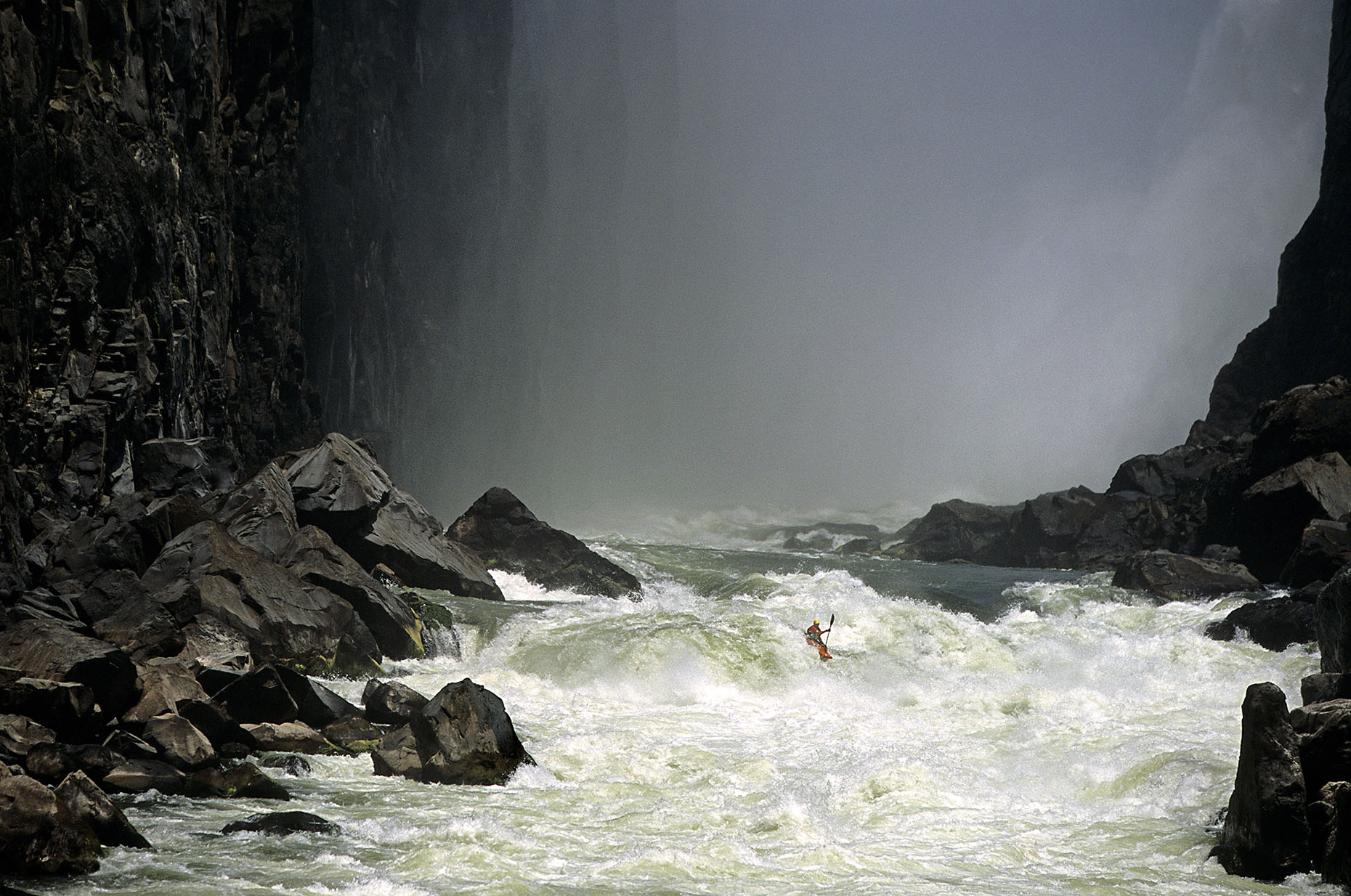 DAP sport kayak Zambezi River Africa Brad Ludden minus rapids 